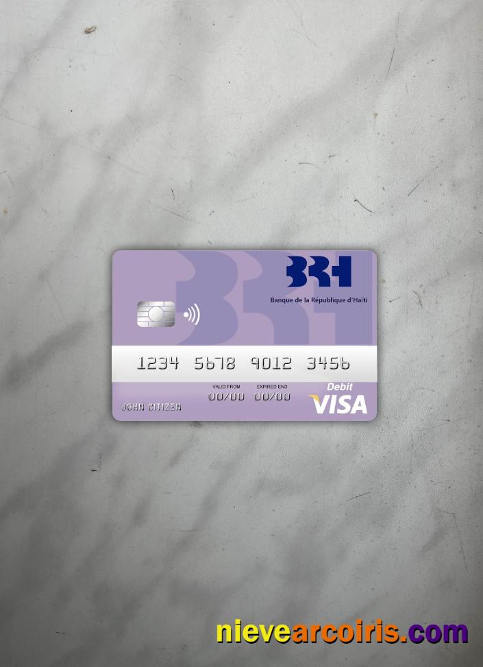 Haiti BRH Bank visa debit card photolook